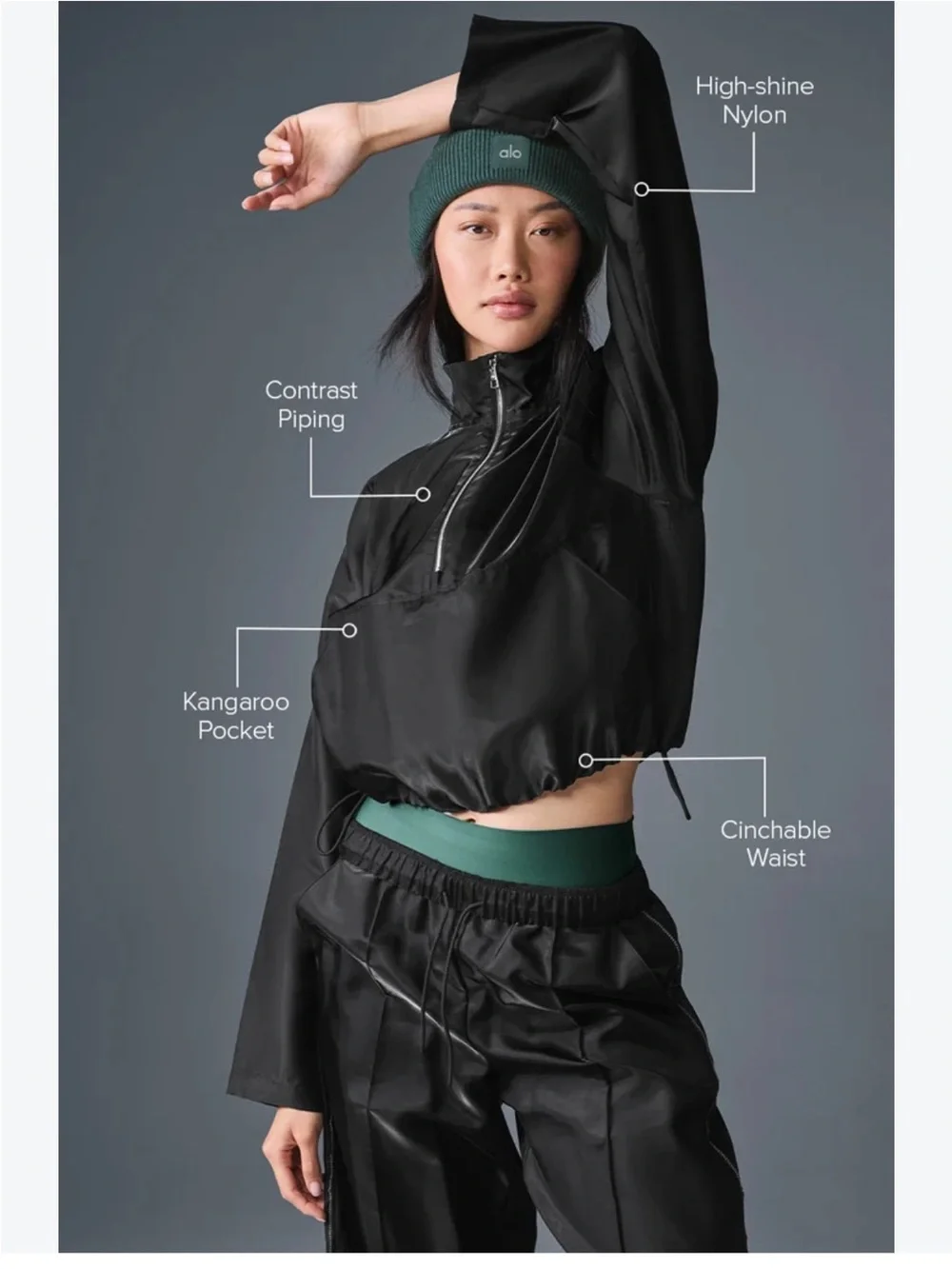 ALO Afterglow Cropped Pullover and Pants Set